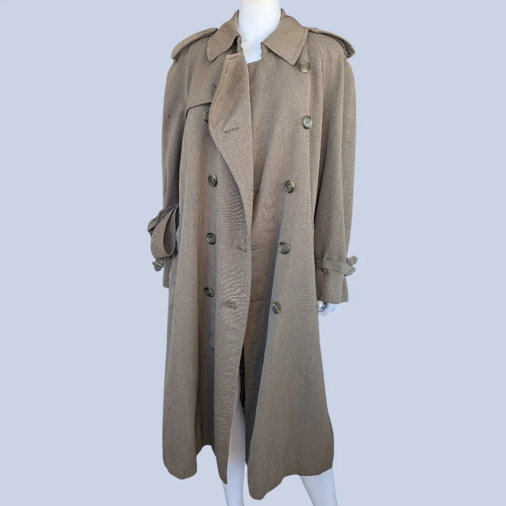 Burberry Women's Double-Breasted Trench Coat in Taupe - Picture 4 of 16